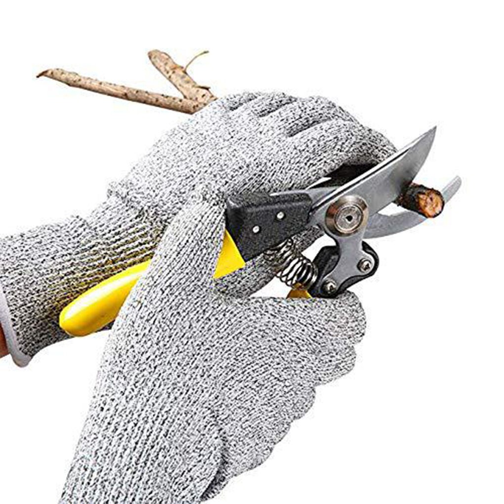1 Pair Anti-cut Gloves Kitchen Gardening Hand Protective Gloves Butcher Meat Chopping Working Gloves Mittens