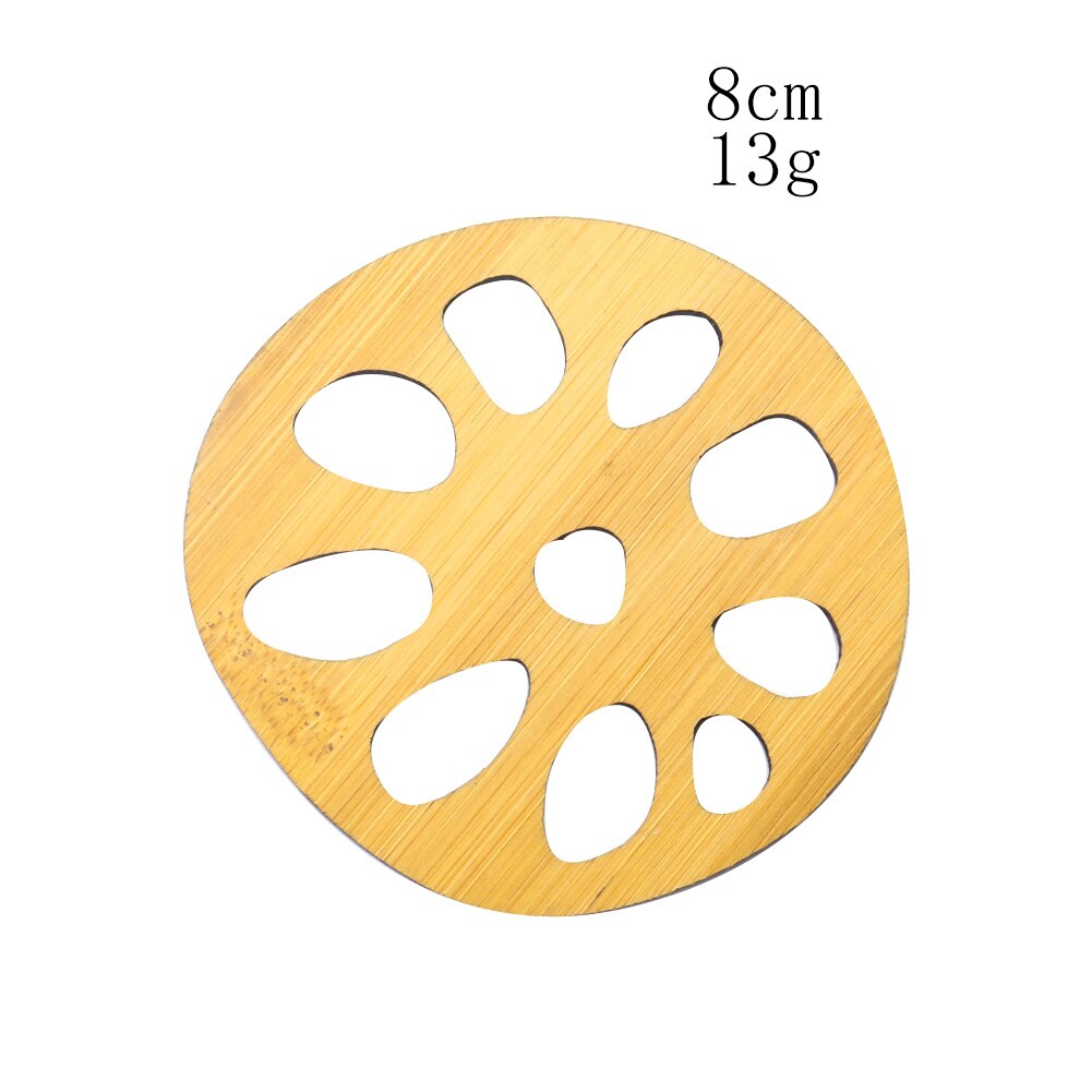 Posavasos de bambú Zen para té, antiincrustante tapete, soporte para taza de té, mesa de comedor, juego de té, posavasos, accesorio de cocina: 1PC   Style 04