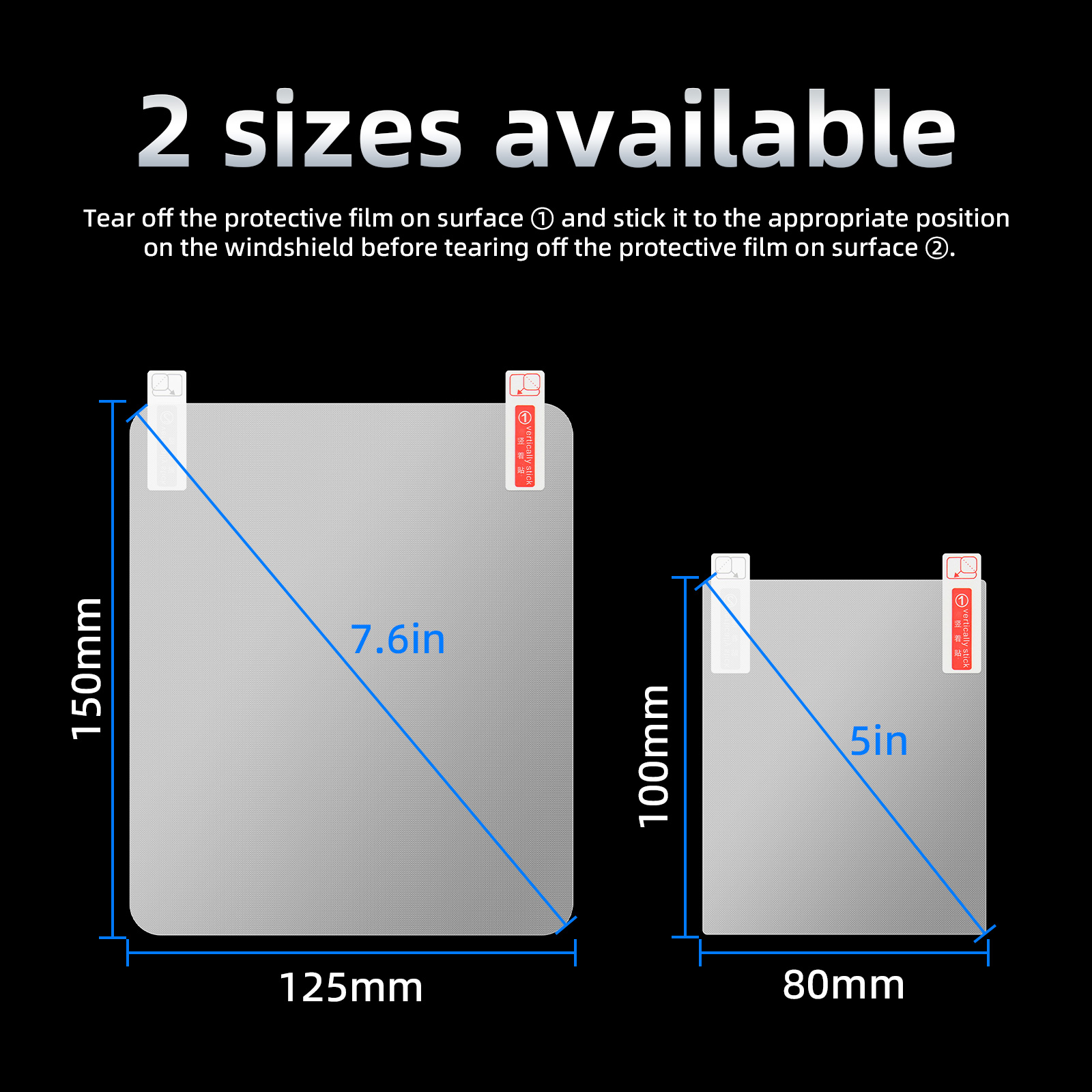 150X125mm Car Head Up Display Windshield Screen Sticker Automobile Film Protective Reflective Screen HUD Automobiles Accessories