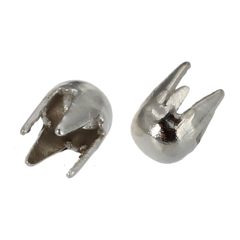 1000 Zilver Koper Ronde Rivet Spike Studs Spots Diy Rock Punk 2.5Mm