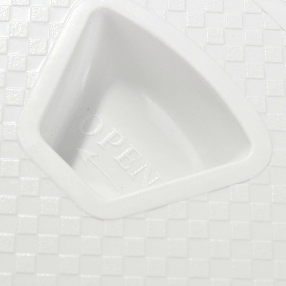 4/6/8 Inch Round Hatch Cover Deck Plastic White Boat Screw Out Deck Inspection Plate For Marine Boat Kayak Canoe