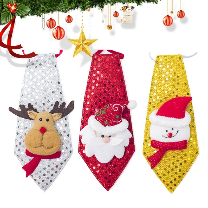 Kreative Weihnachten Fliege Weihnachten Krawatte Neue Jahr Krawatte Party Zubehör Dekoration freundlicher Einstellbare Fliege