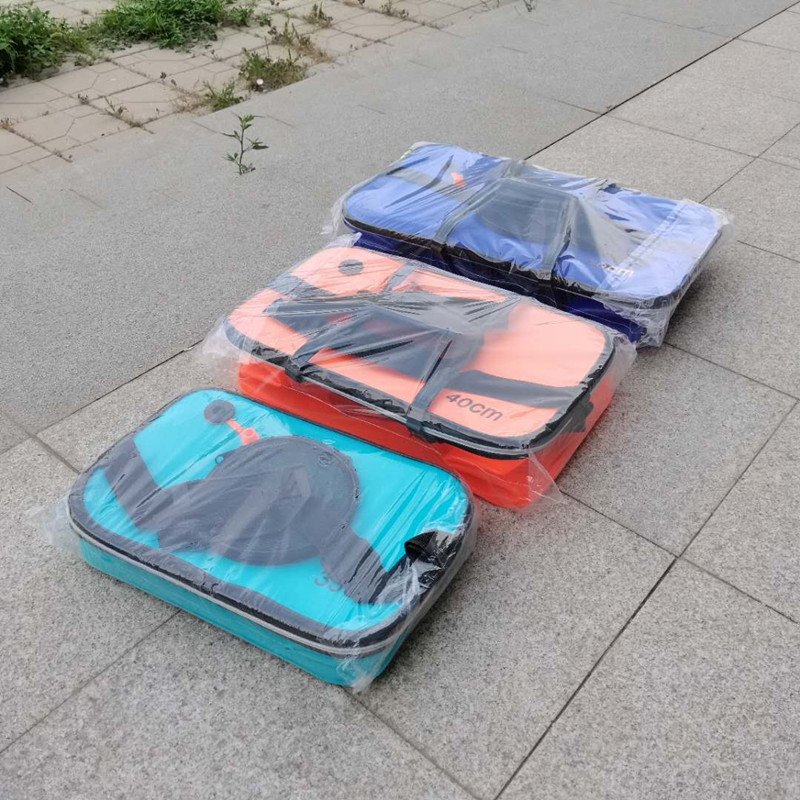 Fishing bucket EVA folding live fish bucket with sunroof thickened bucket fishing tackle fishing box