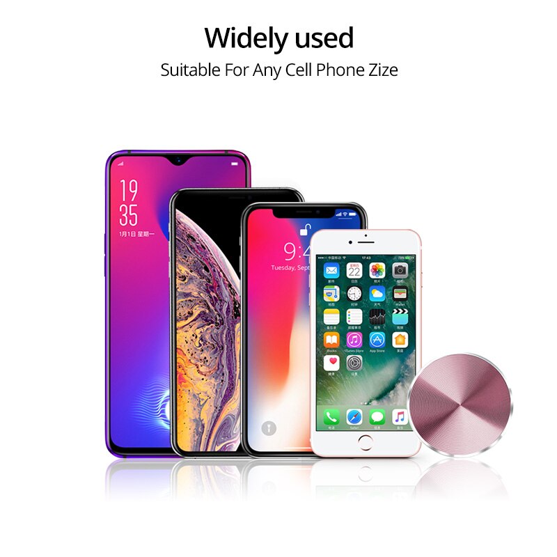 Nowy iphone naklejka metalowa płyta dysk żelazny arkusz magnes uchwyt na telefon komórkowy akcesoria do magnetycznych stojaków na telefon samochodowy
