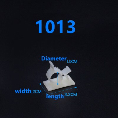 10pcs 0810/1013/1316/1720mm Cable Clips Adhesive Cord Management Wire Holder Organizer Clamp Fasteners Mayitr: 1013white