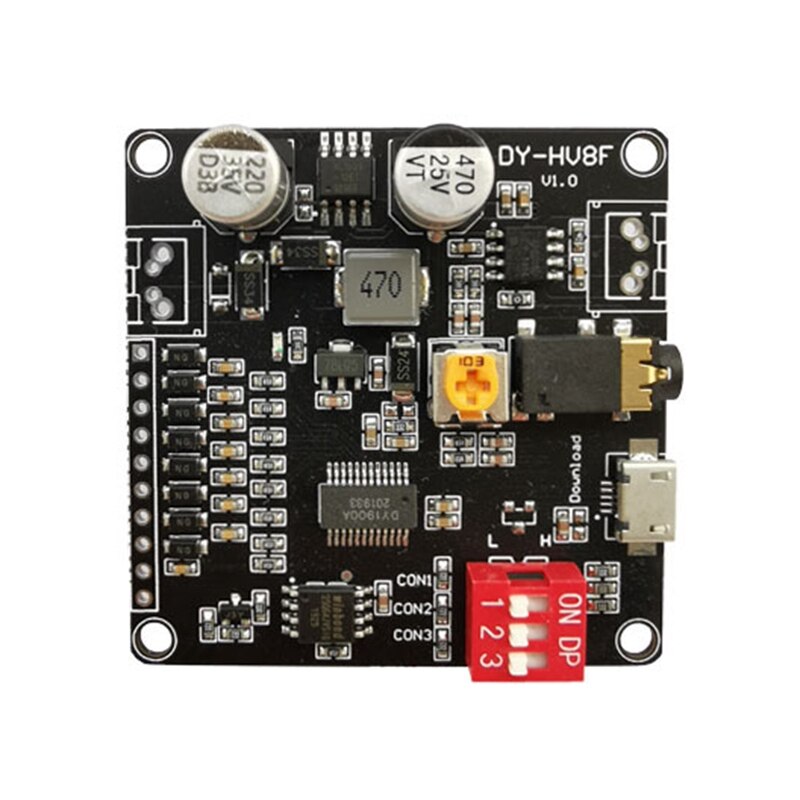 12V/24V Voice Playback Module Serial Port Control Playback 10W/20W Voice Module HV8F