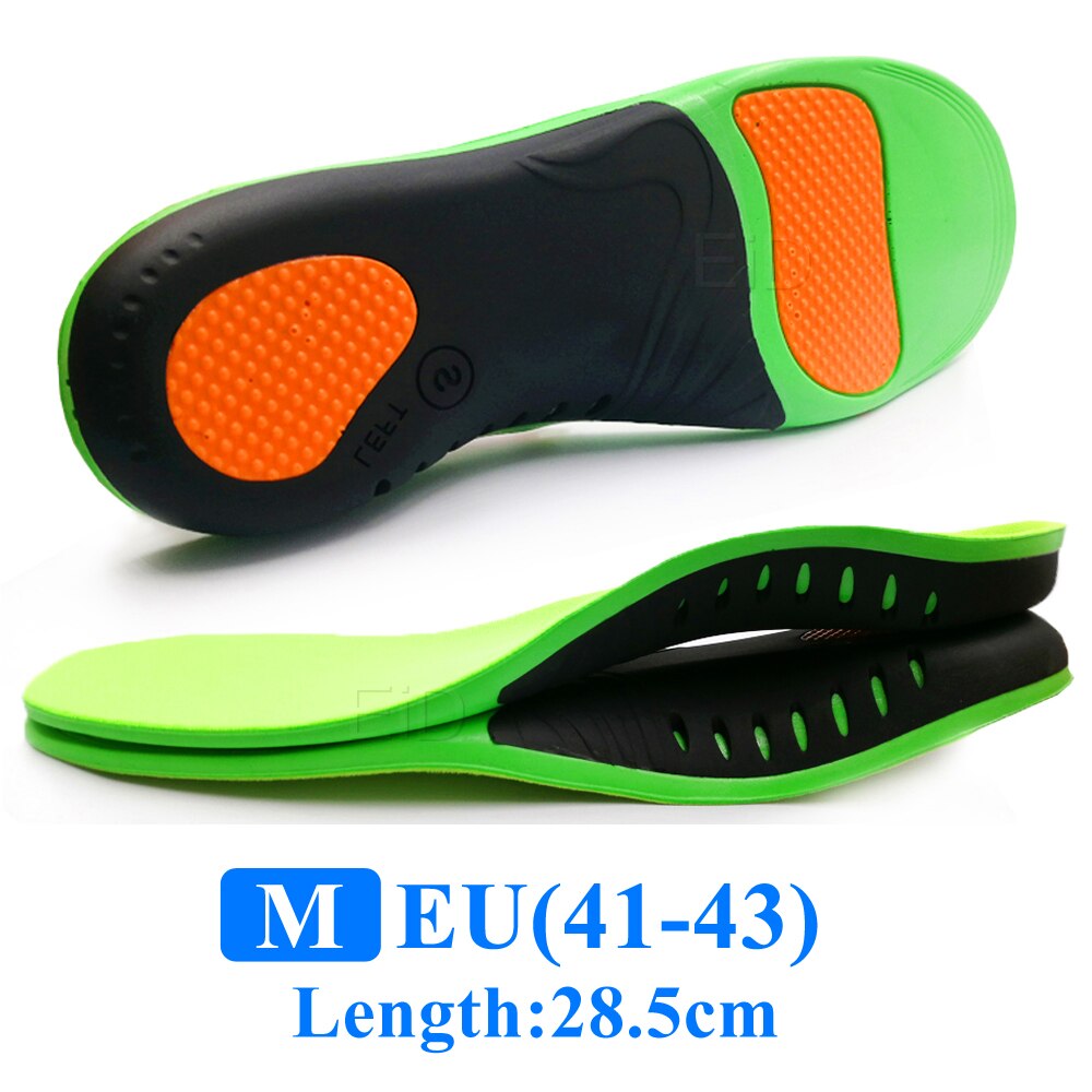 Semelle orthopédique EVA de , pour les pieds plats, Support en arc, pour hommes et femmes, semelles orthopédiques, tampons: M EU 41-43 / 2 Pairs