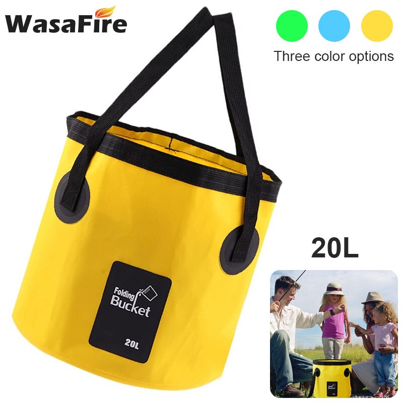 20L 12L Folding Bag Water Bucket Storage Container Water Carrier Waterproof Bags Portable For Outdoor Fishing Hiking Camping