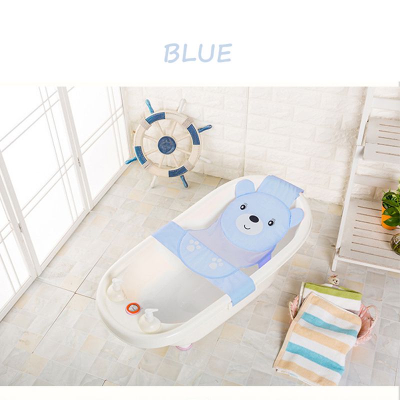 Baignoire de douche pour bébé réglable 0-2 ans dessin animé baignoire de bain bébé filet de bain sécurité siège Support pour bébé showe