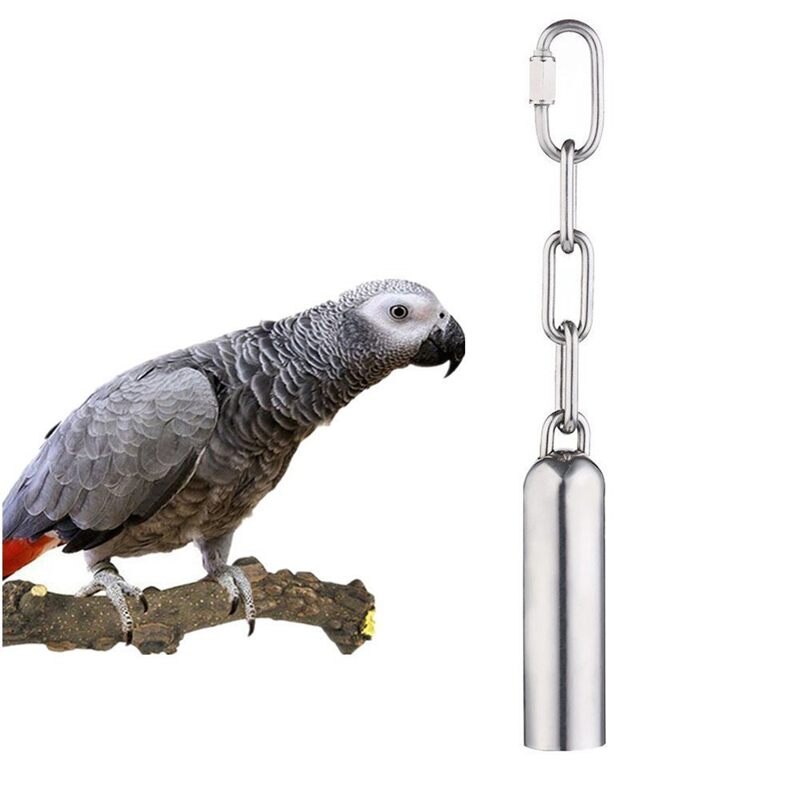Roestvrij Staal Bell Speelgoed Voor Vogels, Zware Vogelkooi Speelgoed Voor Papegaaien, Afrikaanse Greys, mini Ara 'S, Kleine Kaketoes