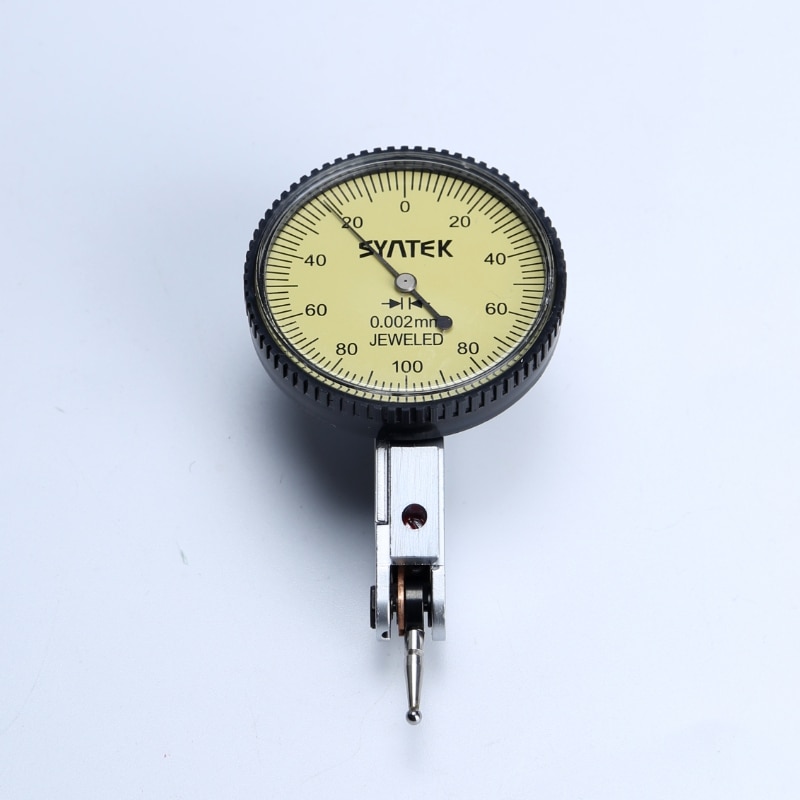 Mini Lever Indicator 0.001mm Accuracy Analog Display Shockproof Dial Gauge Indicator Dial Micrometer Test Tool Dovetail Clamp