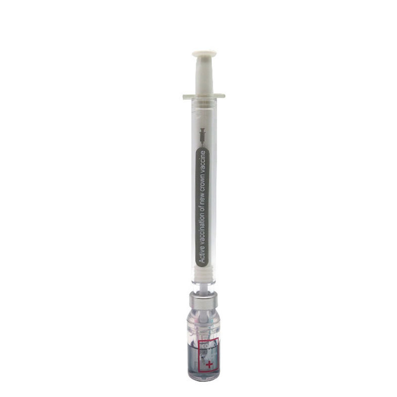 12pcs Syringe Gel Pen Simulation Eliminates Injection Syringe Shape Ballpoint Pen Black Signature Pen Simulation Vaccine Pens: Burgundy
