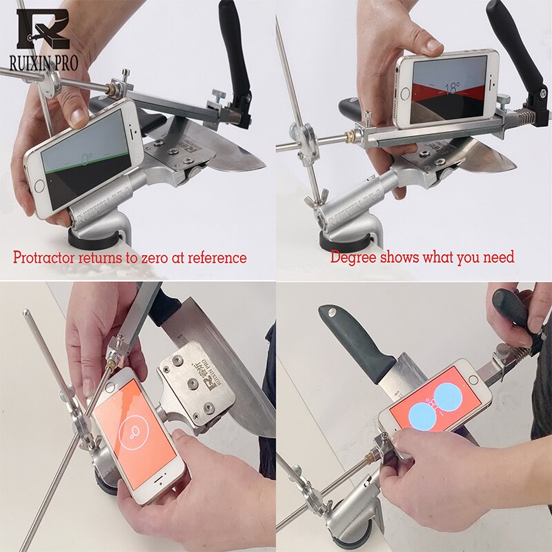 Ruixin Pro Knife Sharpener Fixed Angle Sharpener, Fixed Angle, Sharpening Tool Kitchen Knife, Scissors