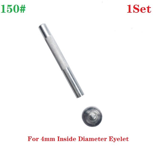 Tee itse nahkainen asennuspainike vahva ontto rei'itysläpivienti metallisilmukat hyvä kankaalle kenkä vaatteet nahka (3-20mm): 4 mm 150