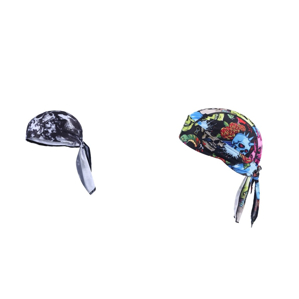 Sombrero de pañuelo para motocicleta, bufanda, Calavera, y EO06 EO01, 2 unidades