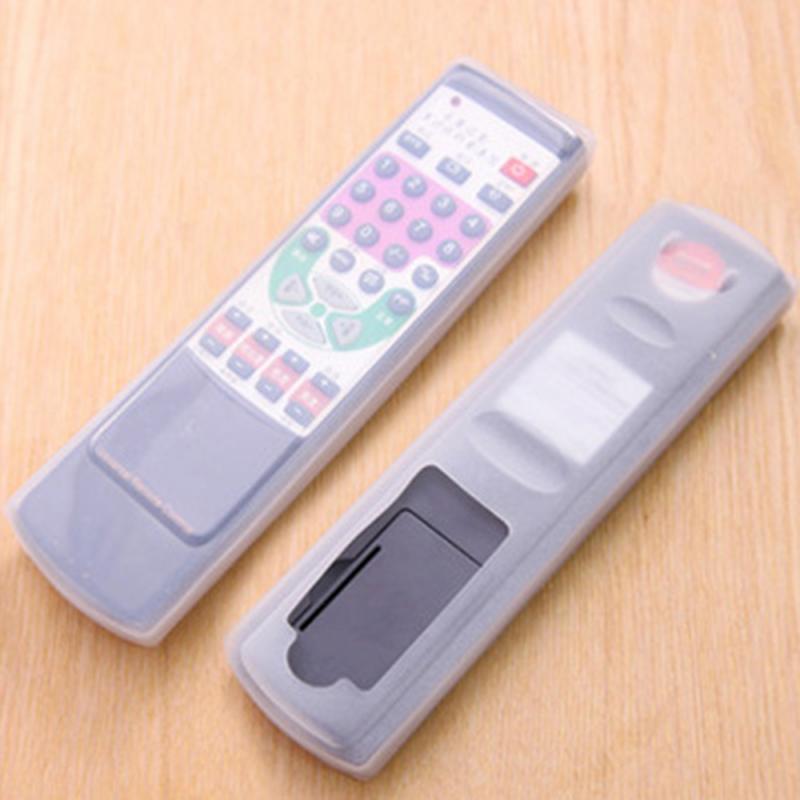 Funda protectora de silicona antipolvo para mando a distancia de TV, 4 tamaños, transparente, bolsa de almacenamiento: 03