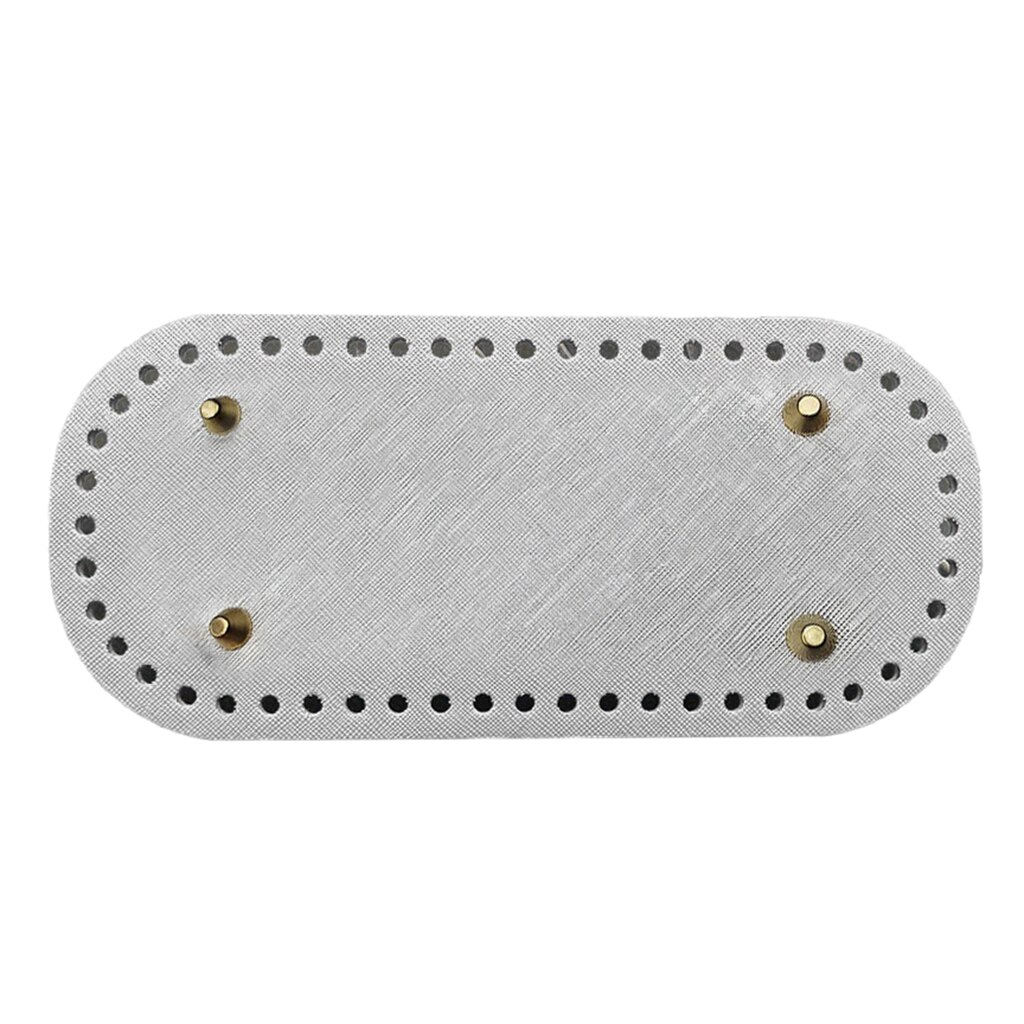 Insert Base Gehaakte Tas Maken Levert Pre-Geslagen Diy Breien Zakken Bodem Pad Lederen Tas Bodem Shaper Kussen Pad: Silver