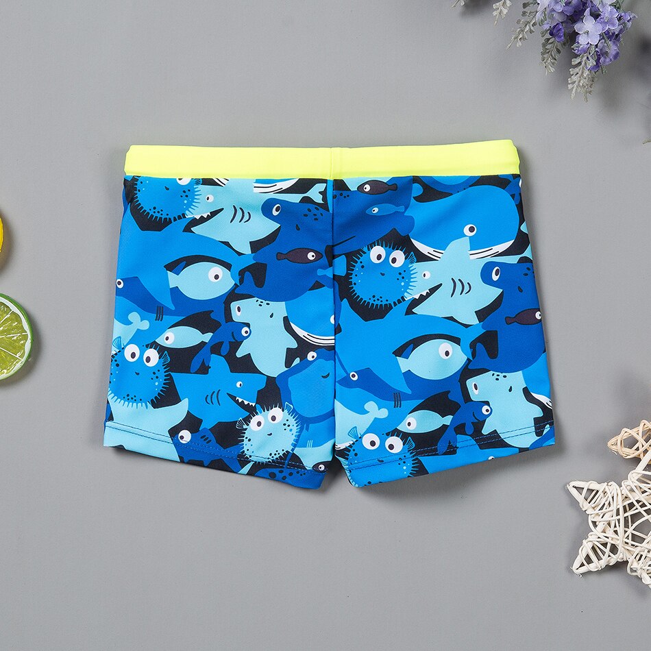 Haai Jongens Trunks 3-8 Jaar Zwembroek Voor Jongens Blauwe Haai Kinderen Badmode Kids Trunks badpak