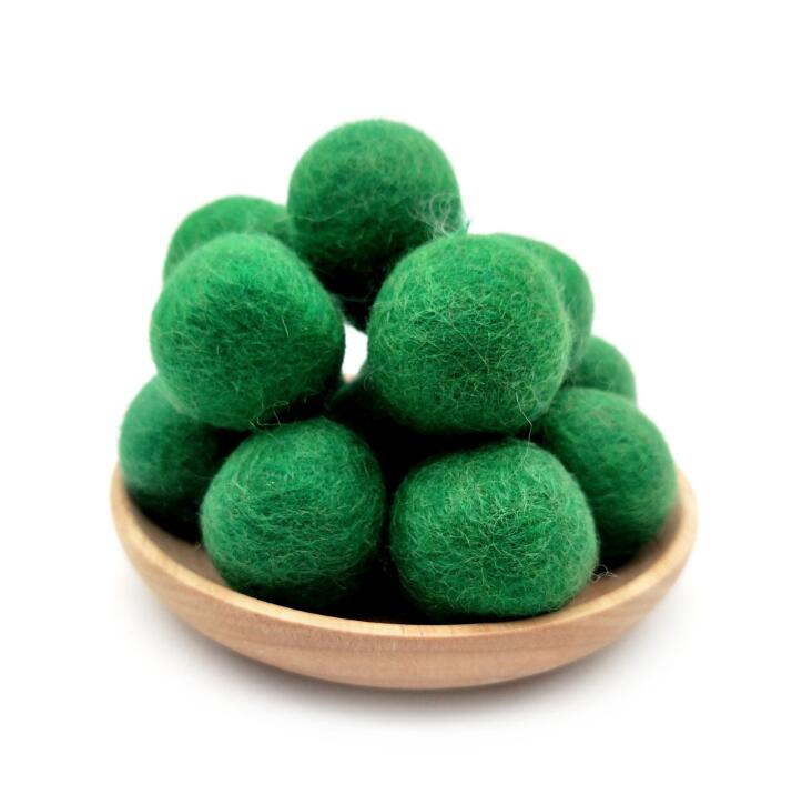 10pcs/lot 3cm 100% Wool Felt Balls Colorful Diy Pom Poms Craft Material Balls Of Wool Christmas Room Decro Decoration for home