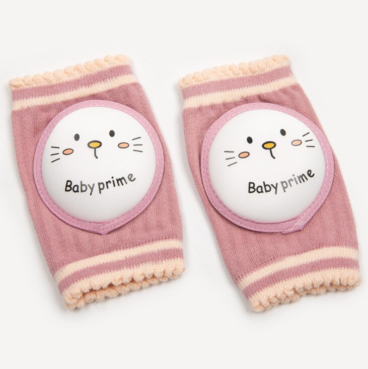 1 Pair Baby Cartoon Knee Pad Kids Girls Boys Safety Crawling Elbow Cushion Infant Toddlers Baby Leg Warmer Kneecap 0-3T: pink