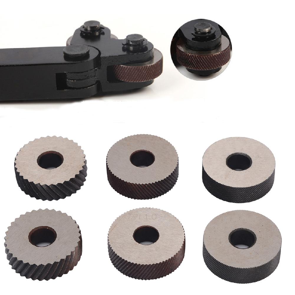 Dual Wheel Knurling Tool Kit 7pcs 0.5mm 1mm 2mm Wheel Linear Pitch Knurl Set Steel Lathe Cutter Wheel Knurling Tool Set