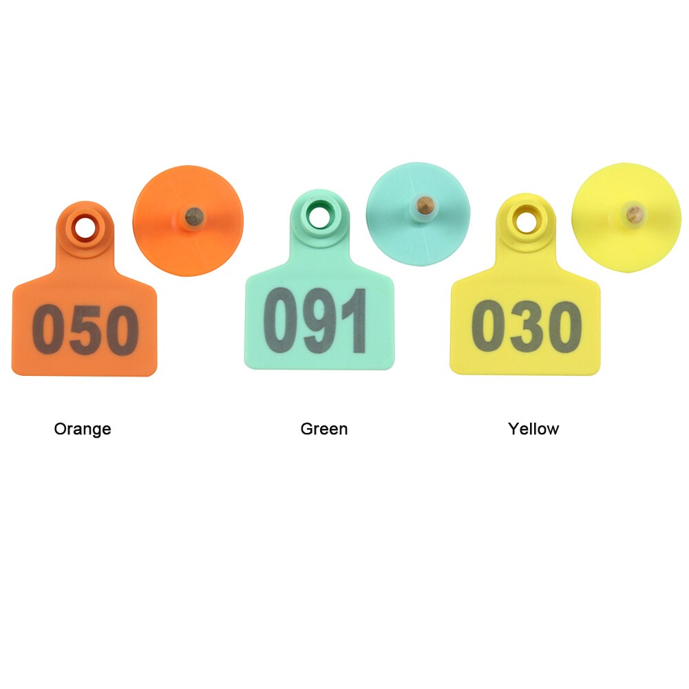 Pig Ear Tag Farm With Number 1 To 100 Identification Reusable No Fading Practical Removable Distinguishable ID Card Animal