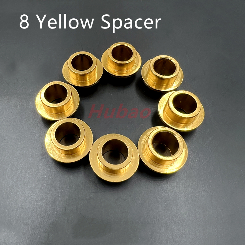 8 Pcs Roller Skates Screws Inline Skates Screws Speed Skates Accessories Color Yellow Blue Green Red Shaft Bolts: Clear