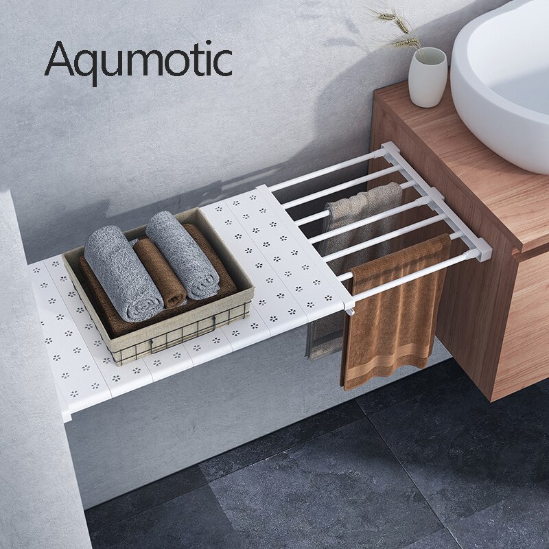 Aqumotic clapboard förvaringshylla teleskopisk demontera garderob lagerskåp hängbräda boardshoe partition