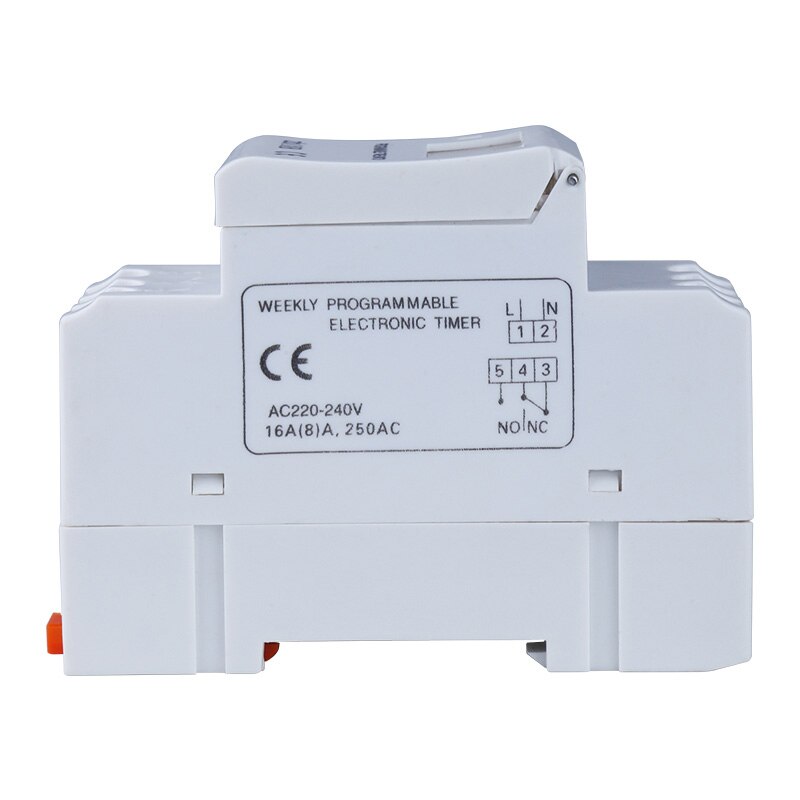 AC 220V Digital LCD Power Timer Programmable Time Switch Relay 16A GOOD temporizador Din Rail Timer switch