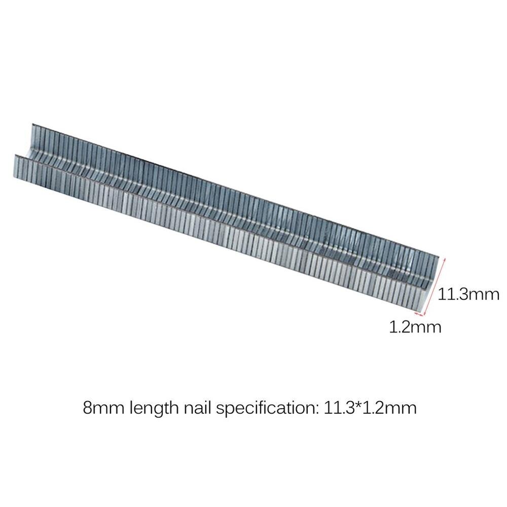 1000 pz 1008J graffette a forma di porta 11.3*1.2mm chiodi per pistola per punti metallici 3 in 1 cucitrice meccanica accessori strumento per carpentiere