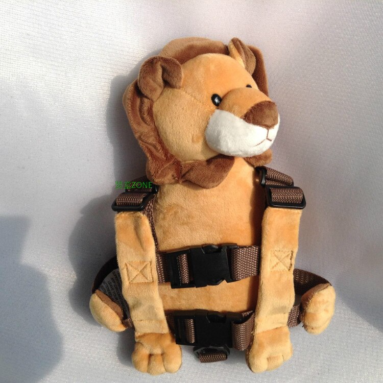 Cute 2 in 1 Harness Buddy Baby Safety Harnesses Animal Toy Backpacks Bebe Walking Reins Toddler Leashes Kid Keeper Carriers: soft lion