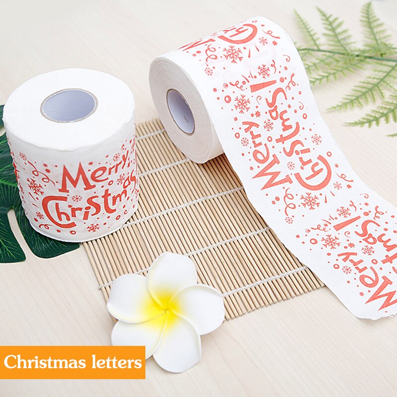 1-6 Stuks Kerst Patroon Serie Roll Papier Kerst Decoraties Prints Leuke Wc Papier Kerst Decoraties Voor Thuis: 3 / 2 stks