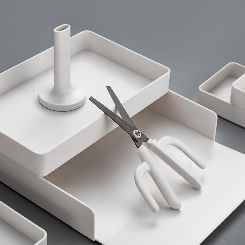 Cute Scissors Cactus Shape Decorative Kawaii Scissors Office Desktop Standing Paper Scissors Stationery