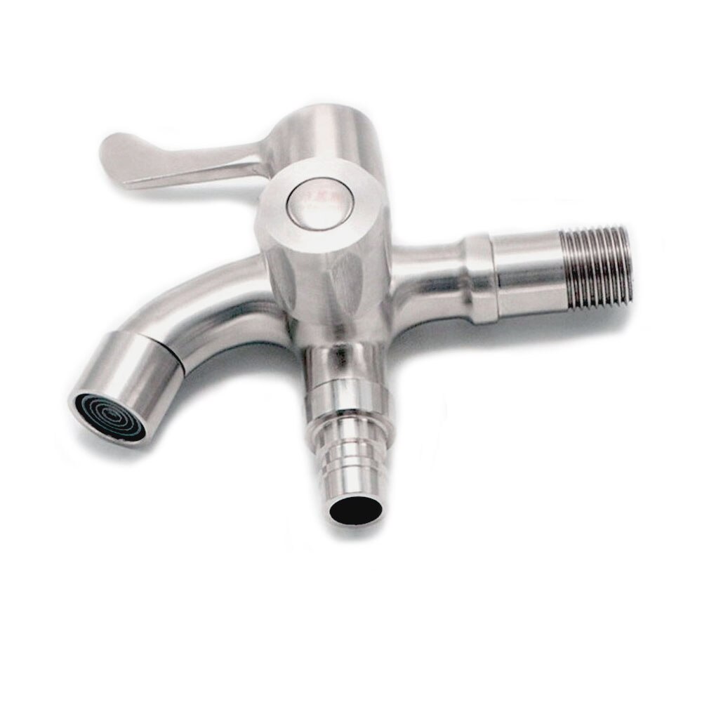 Dual holder dual hole Multifunctional washing machine faucet 304 stainless steel ceramic spool G1/2 wather faucet bibcock