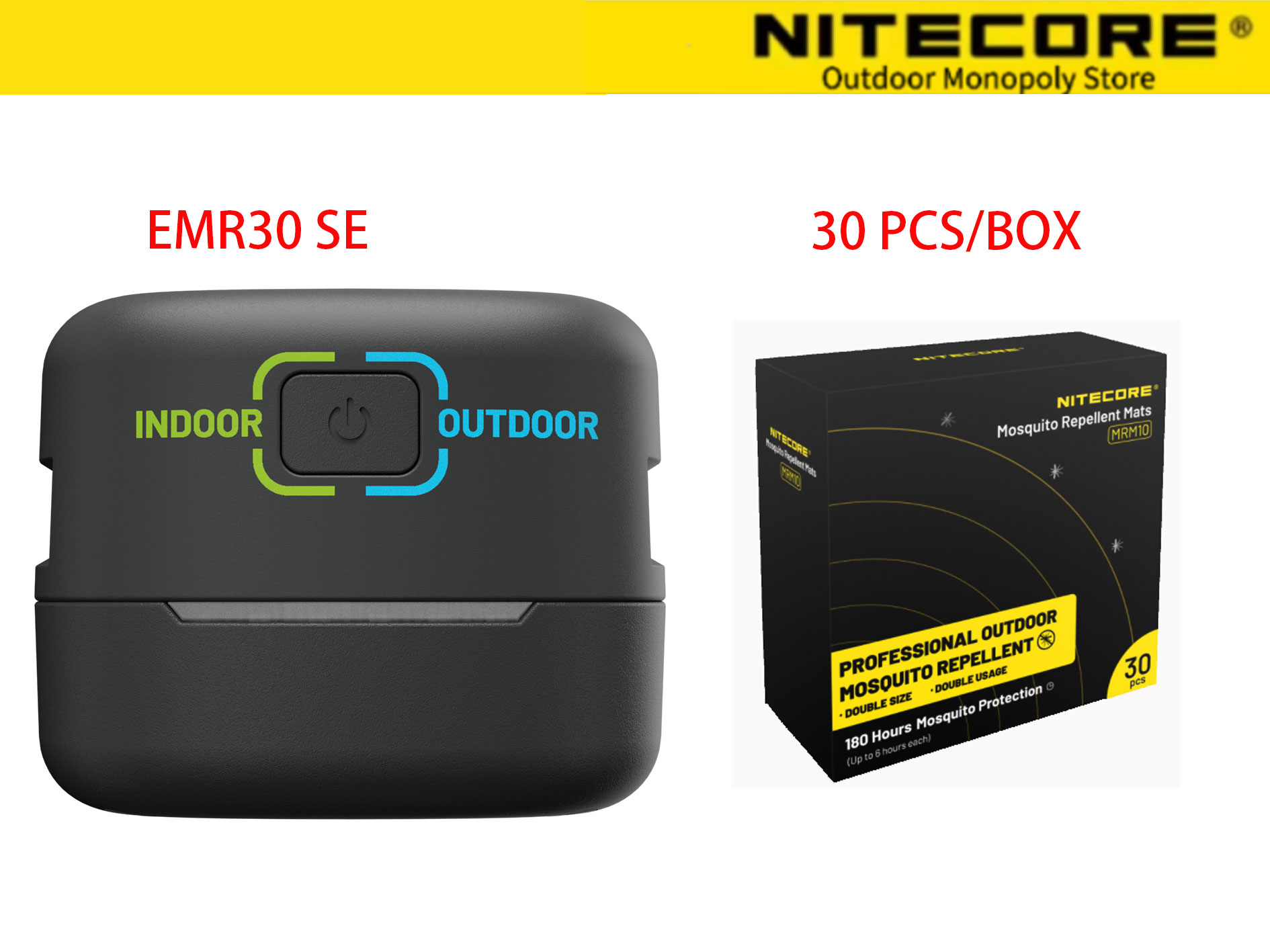 NITECORE EMR30SE Outdoor Camping Quick Mosquito Eliminator Portable Mobile Electric Mosquito Eliminator: light green