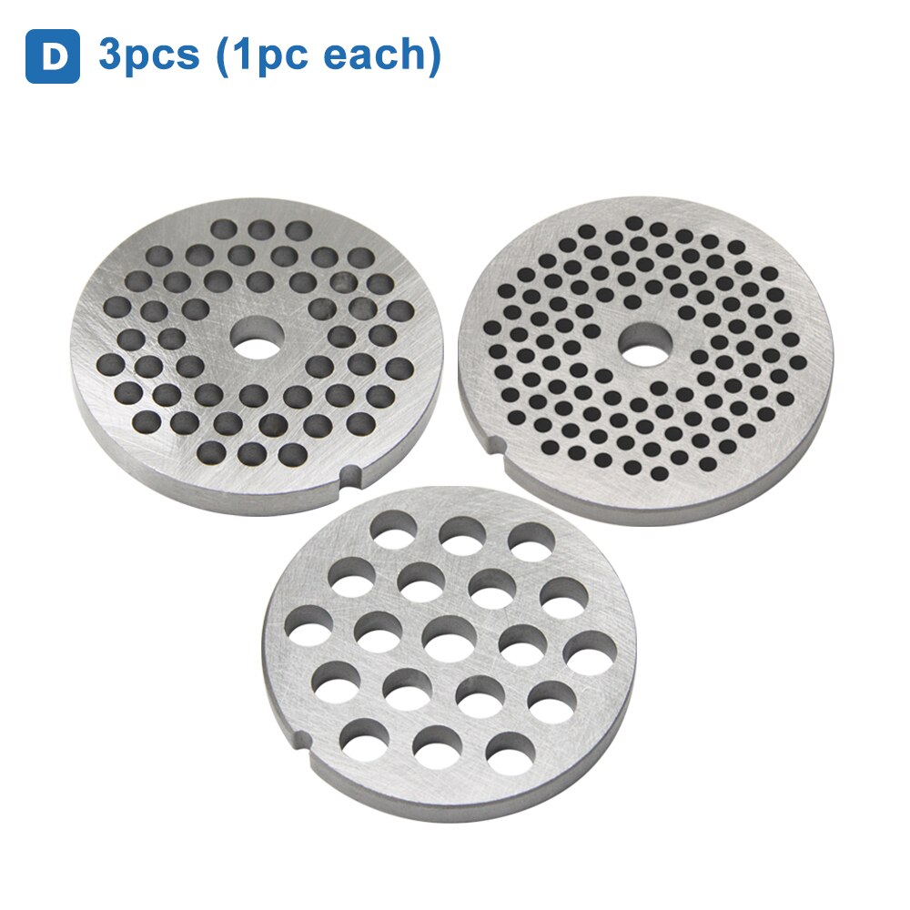 #8 62mm Meat Grinder Grille Disc Attachment Stainless Lattice Mincer Plate Parts for Bosch MFW66020 67440 68640 68660