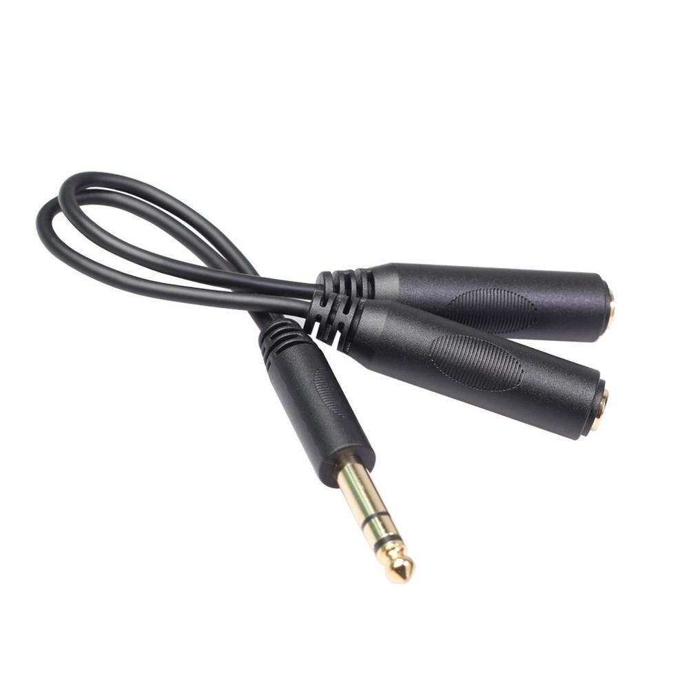 1/4 Splitter and 1/4 "trs Stereo Male to Dual 1/4" Trs Stereo Female Y Quarter Splitter Cable Transfer Cable