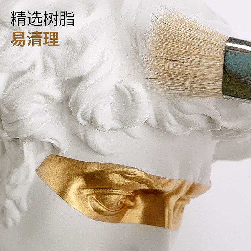 Sculpture David Head Resin Statue Europe David Statues Nordic Home Decoration Accessories Modern Home Decor Office Tabletop