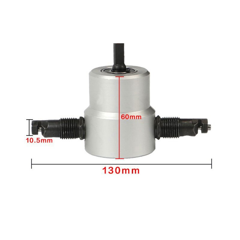Découpeuse en métal de Premum 160A Double coupeur principal de grignoteuse de tôle pour le coupeur électrique réglable en métal de la perceuse 360 degrés