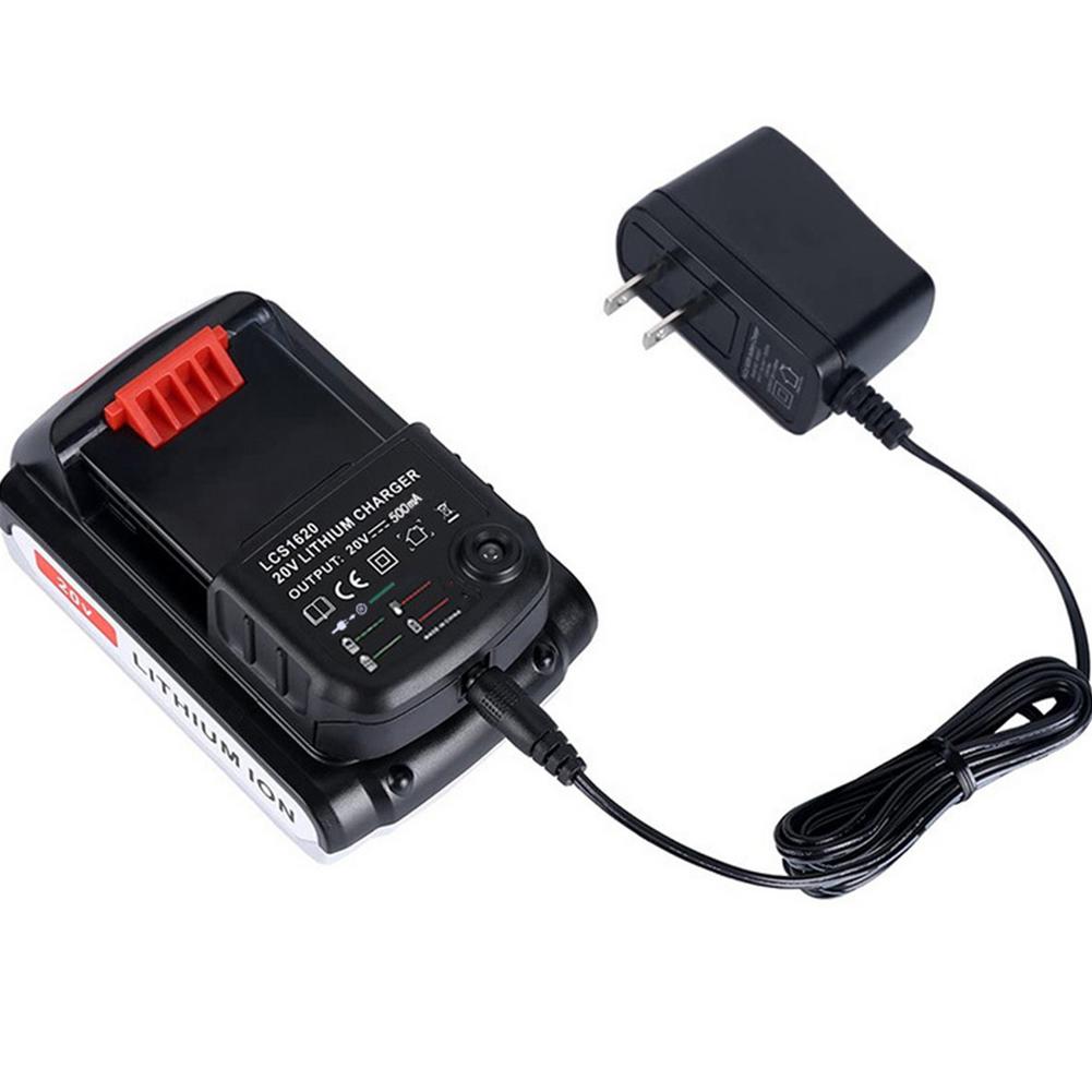 20V Lithium Battery Charger Replace For Black And Decker LCS1620