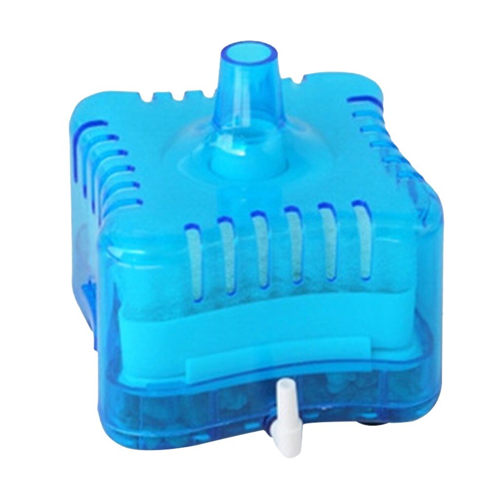 Filter Aquarium Filter Efficient Aquarium Internal Fish Tank Filter Pneumatic Filtration Air Pump Aquarium Accessories: Blue