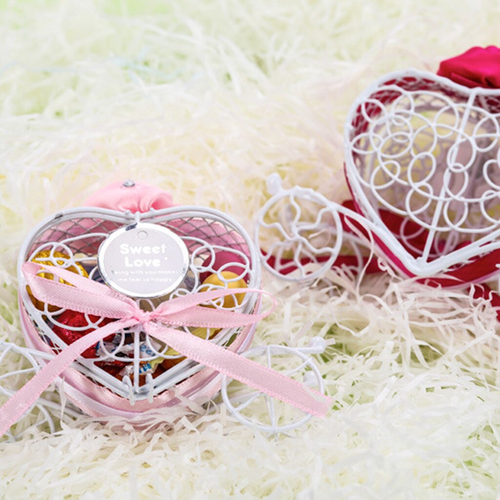 1pc Candy Boxes Romantic Carriage Sweets Chocolate Box Wedding Party Favors Wedding Favours candy Boxes коробки для конфет