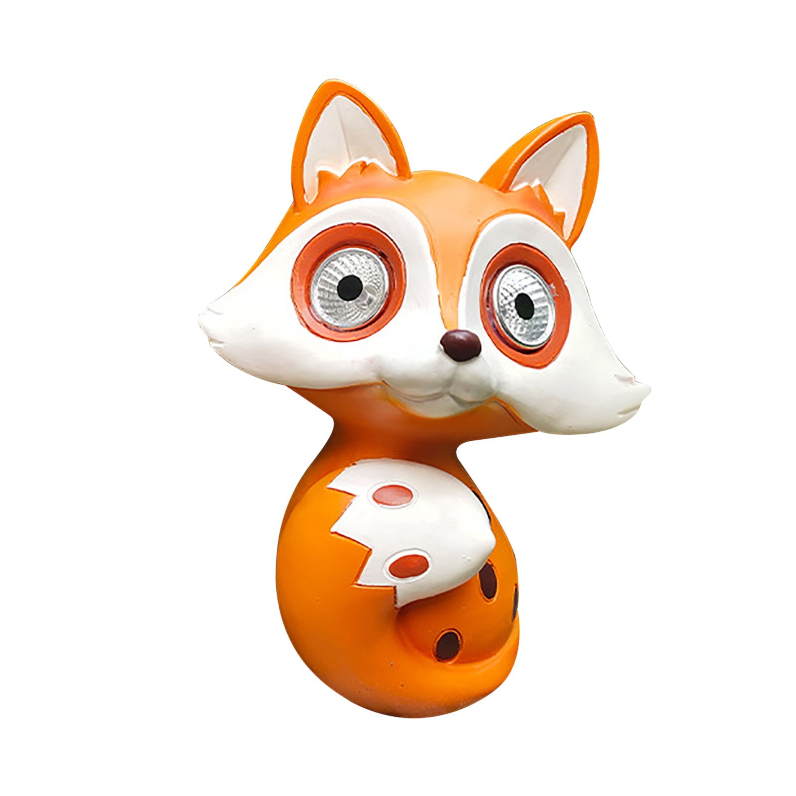 Solar Statue Garden Art Outdoor For Patio Lawn Cute Walkway Home Decorative Waterproof: Orange