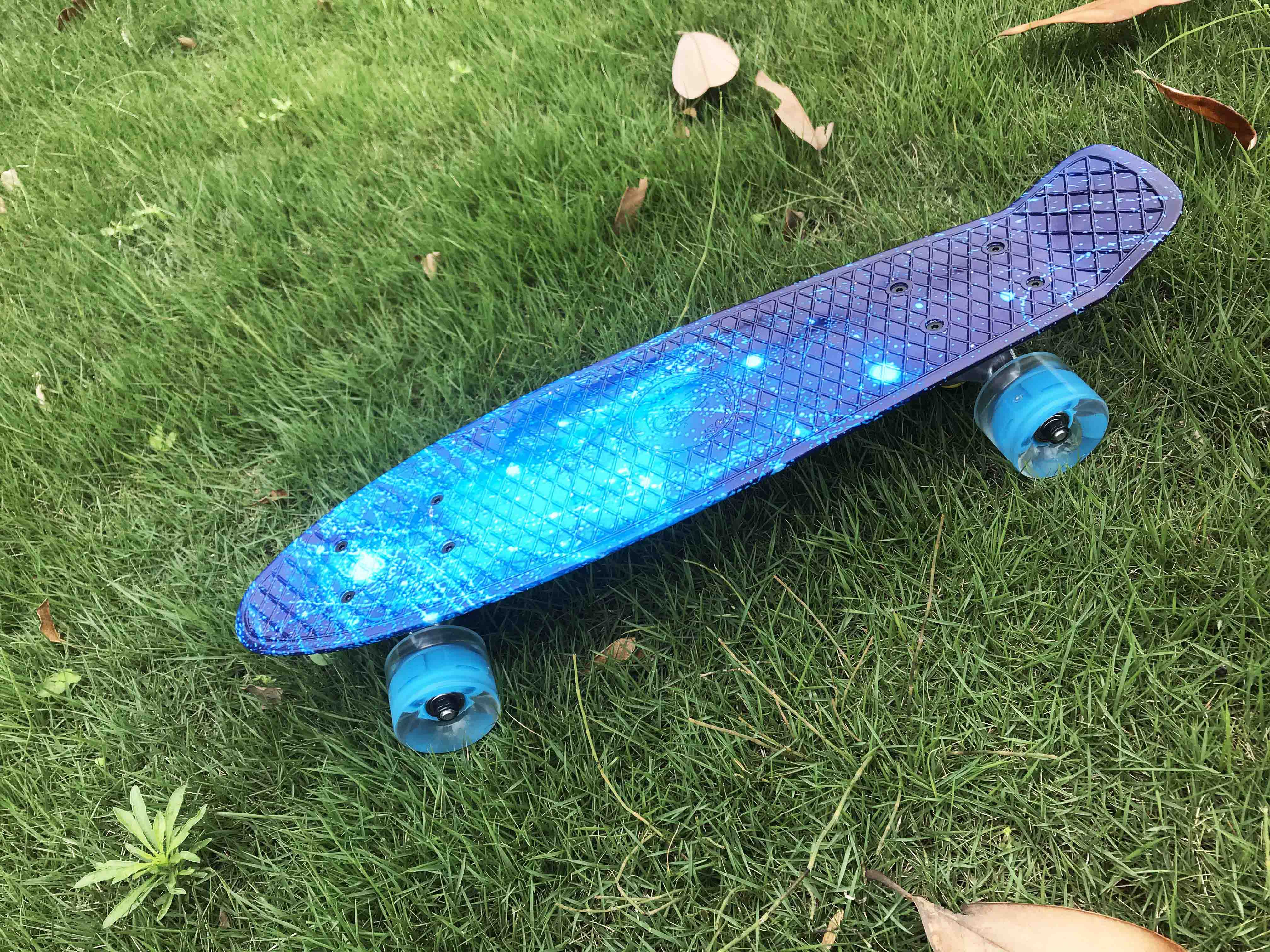 skateboard luminous wheel mini board for outdoor sport street fish board longboard skateboard