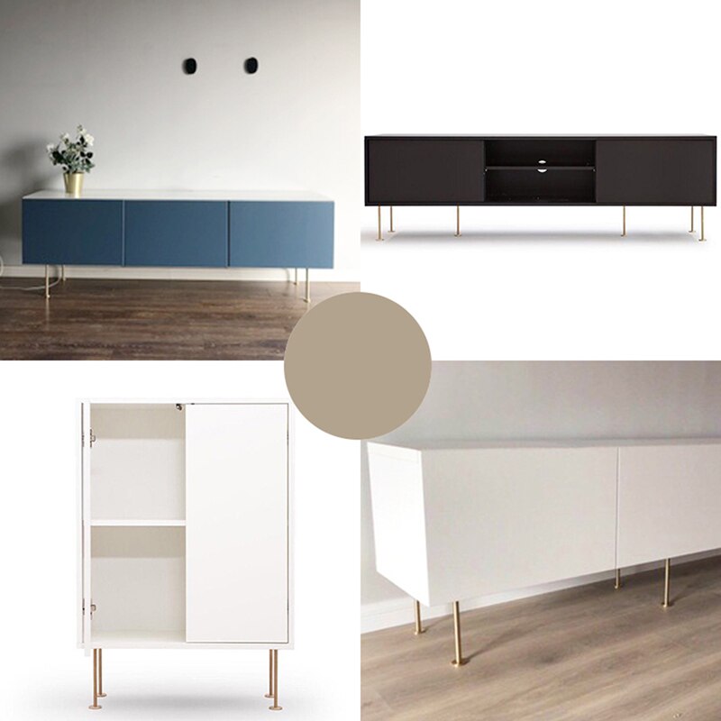 Pieds de meuble en laiton, hauteur 11cm, 13cm, 16cm, 21cm, 4 pièces/lot, pieds de remplacement pour meuble TV, Table de thé