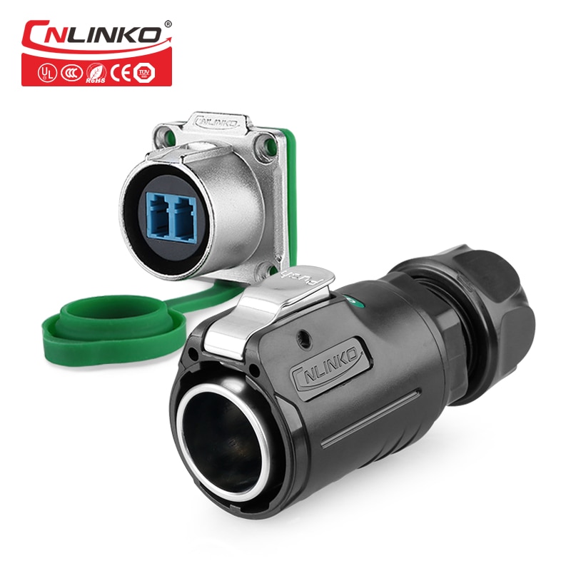 Cnlinko Waterproof IP67 m24 Cable Fast Install Plastic LC Fiber Optical Quick Assembly Connector for Fiber Optic Equipment