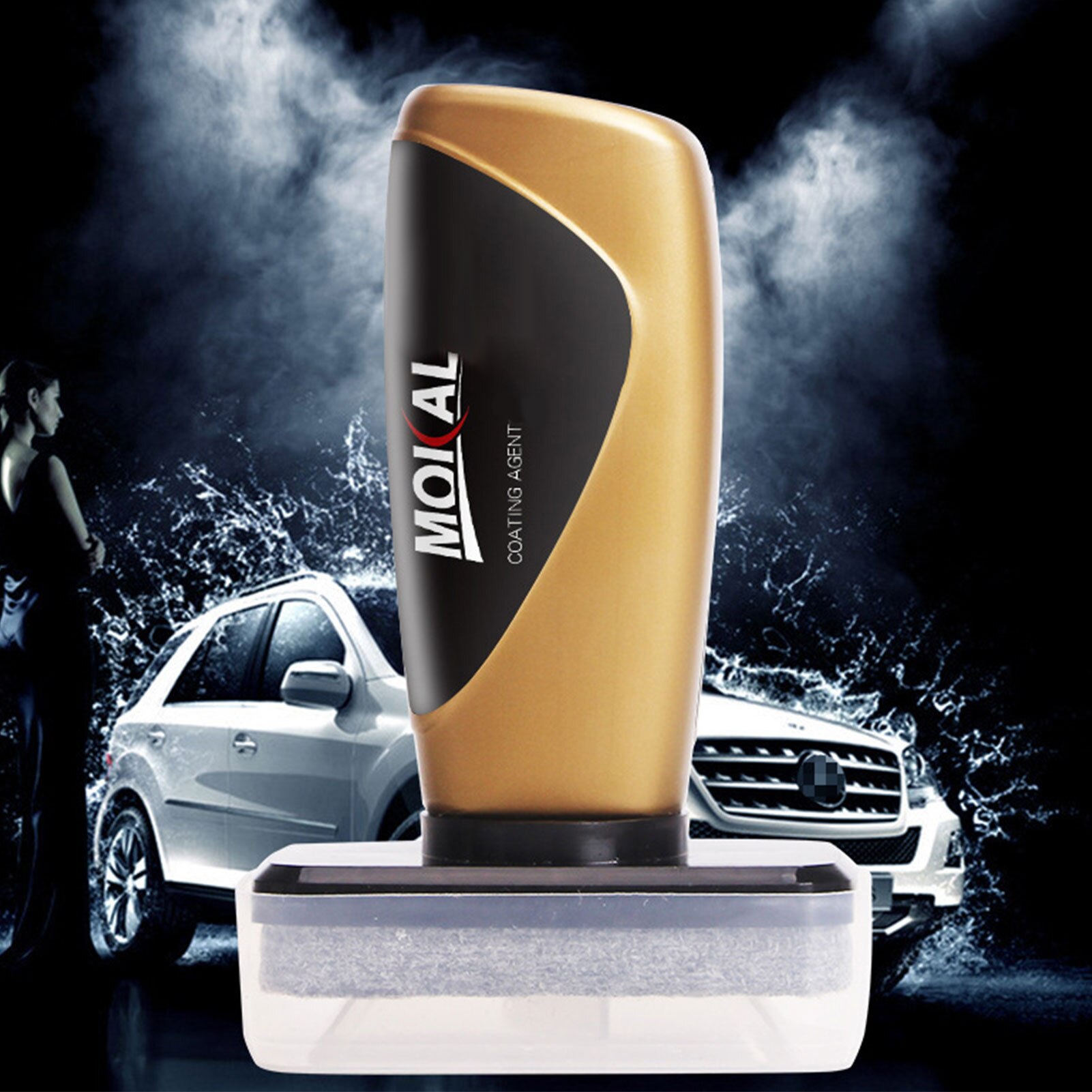 Agente de cristal para coche a prueba de lluvia, 100ml, agente de cristal para vehículo, impermeable, antivaho, repelente al agua, limpiadores de vidrio