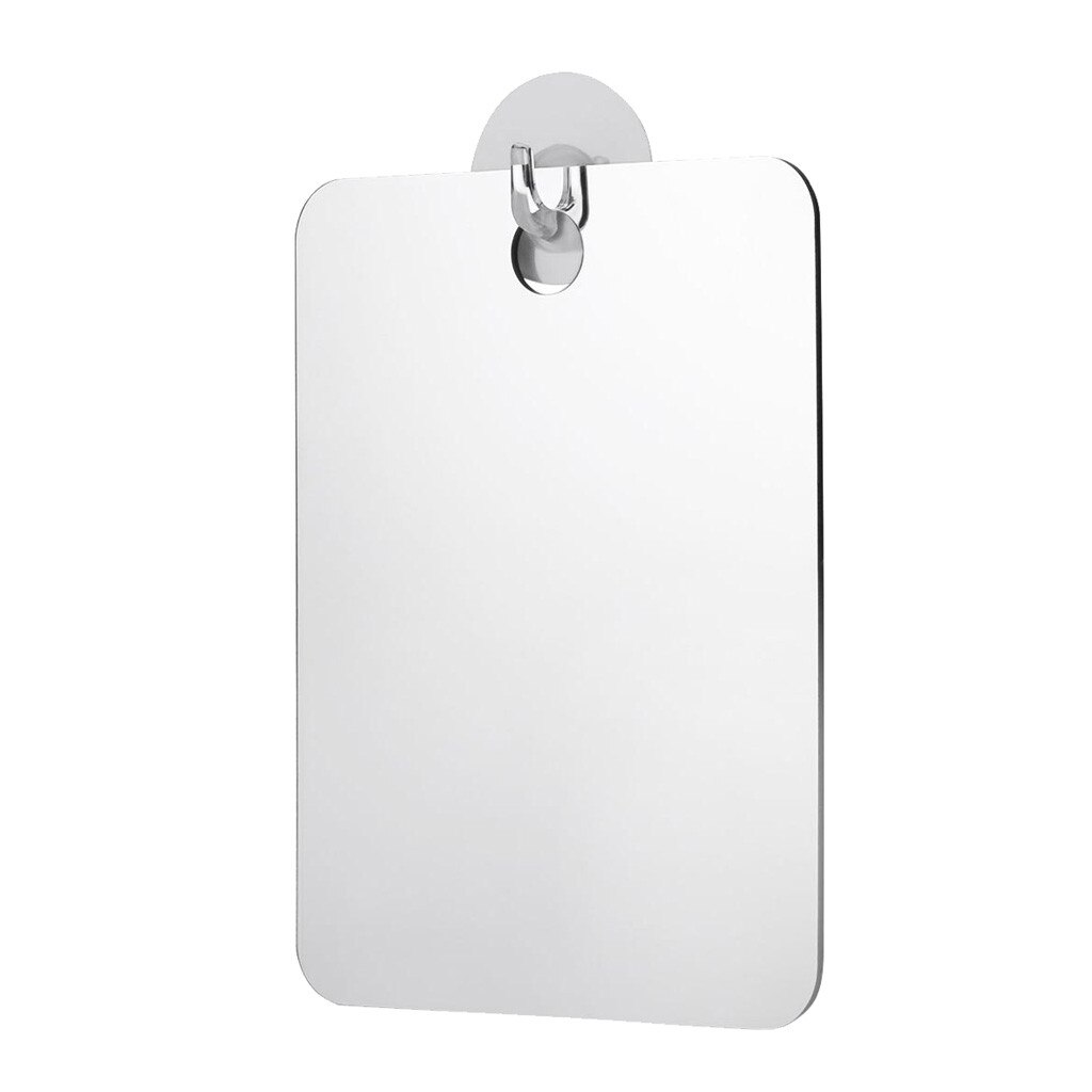 Mirror Wall Sticker Rectangle Self Adhesive Room Decor Sticker Travel Mirror Bath Room Home Shower Makeup Mirror: Default Title