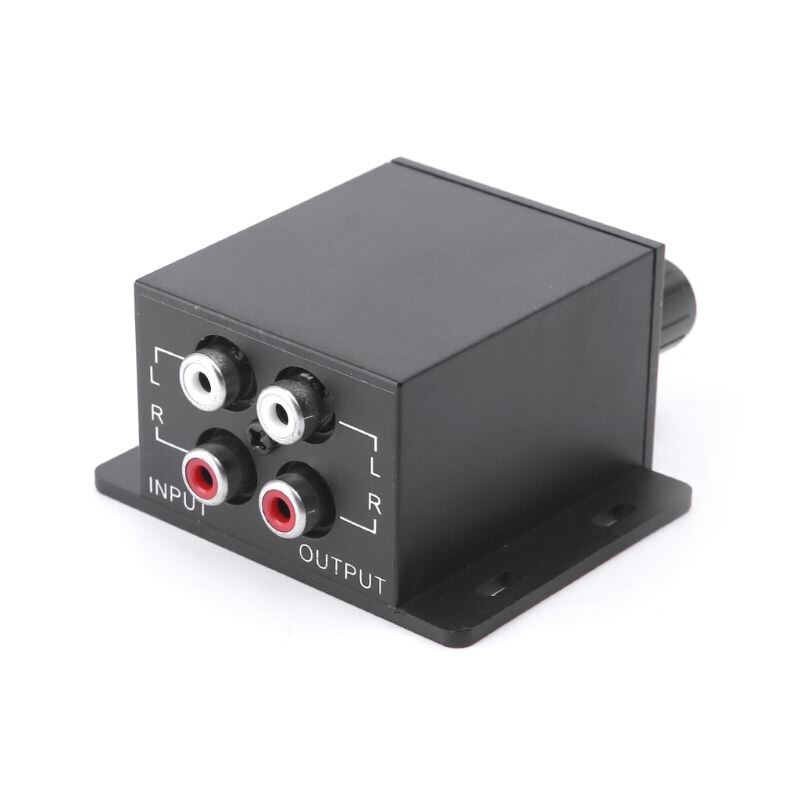 Regulador de coche amplificador bajo Subwoofer estéreo ecualizador controlador 4 RCA Q9QD