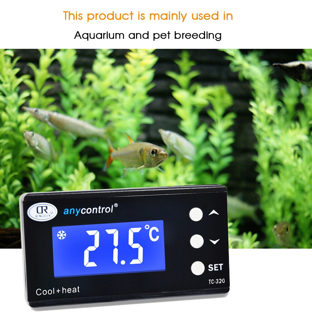 Digitale Temperatuur Controller Reptiel Aquarium Thermostaat Regulator Ntc Sensor Thermostaat Controller Voor Pet Amfibieën Nest